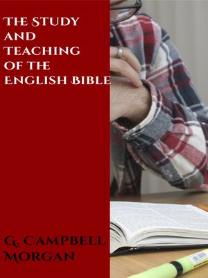 cover image of The Study and Teaching of the English Bible